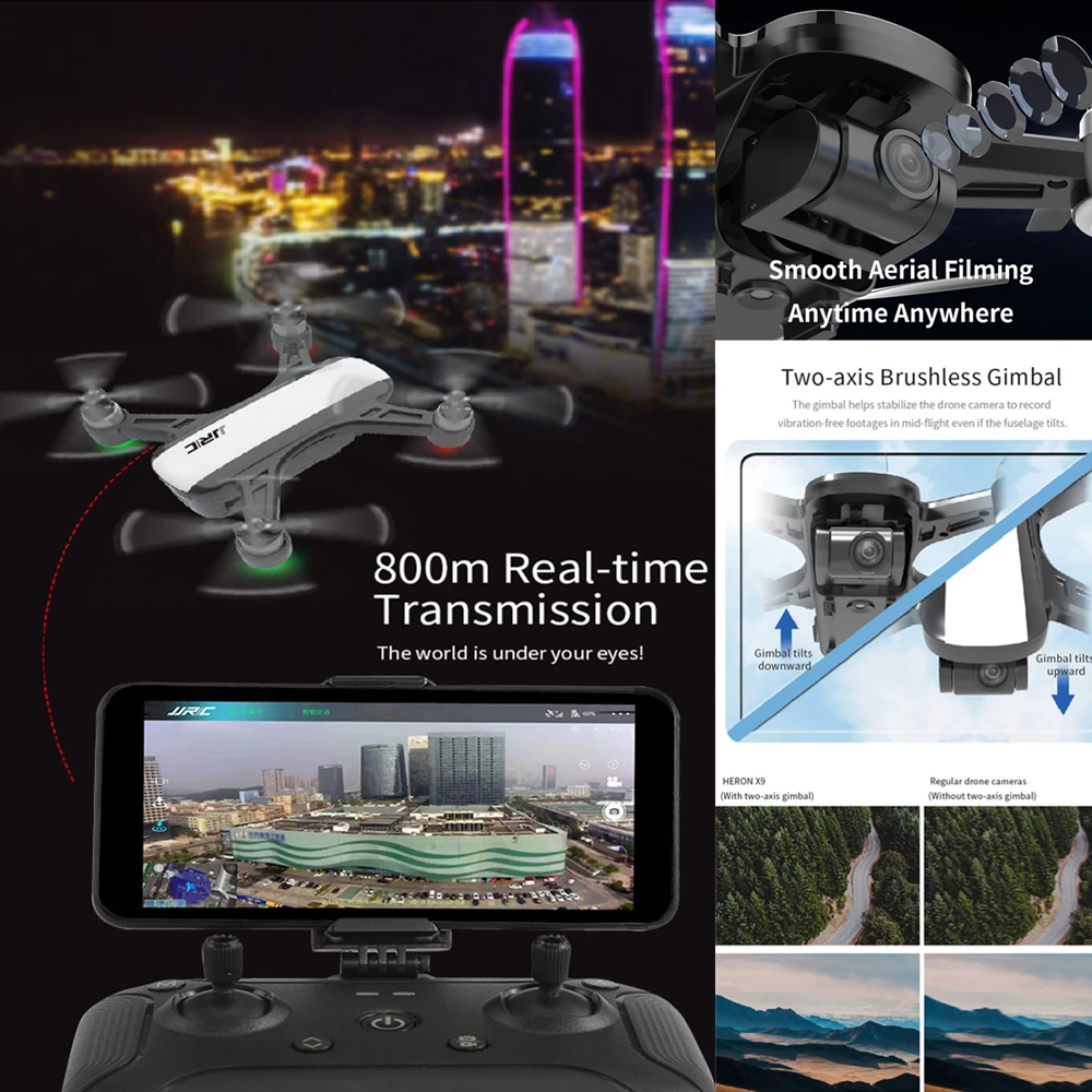 Fly Dream JJRC X9 Pro Дрон GPS Дроны с камерой HD 5G Дрон бесщеточный оптический поток позиционирования высота удержания следование Квадрокоптер