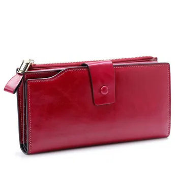 

Womens Wallets and Purses Fashion Solid Color Leather Zipper Coin Card Holder monedero mujer carteira feminina portfel damski