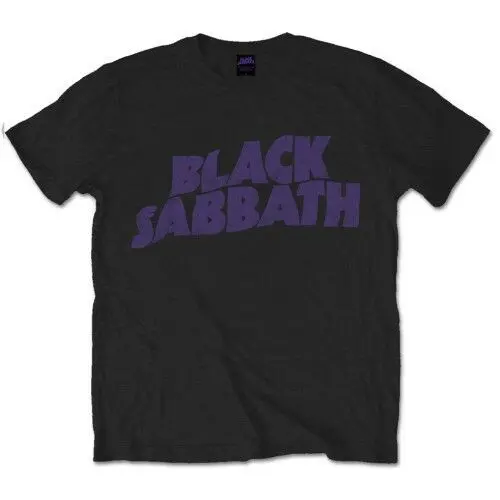 BLACK SABBATH волнистый логотип Винтажная Футболка все размеры Новые и официальные Ozzy