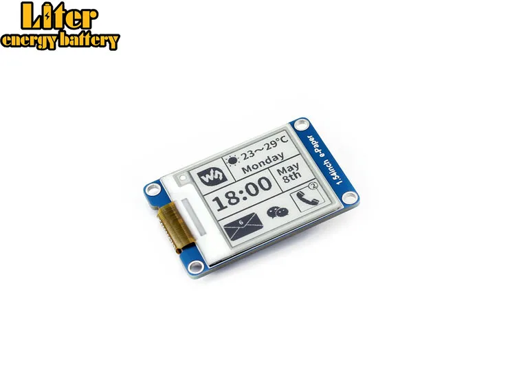 Waveshare1.54-дюймовый e-paper/E-Ink дисплей 200x200, SPI интерфейс для Raspberry Pi и т. д. два-цвет дисплея: черный, белый, частичное обновление