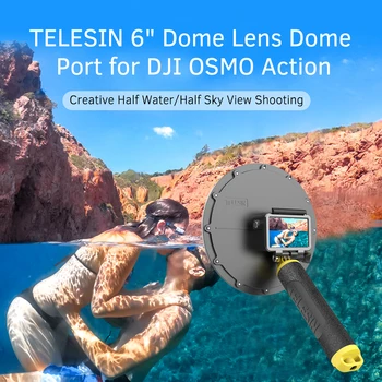 

Underwater 30M Camera Lens Transparent Cover with Floating Hand Grip for DJI OSMO Action Camera Diving Photography Accessories