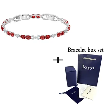 

2020 New Fashion Simple LOUISON Passionate Red Bracelet Girlfriend Jewelry Engagement Birthday Exquisite Jewelry Gift