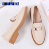 European and American fashion women's shoes retro loaferflate small leather shoes light-mouthed single shoes AB102 ► Photo 1/6