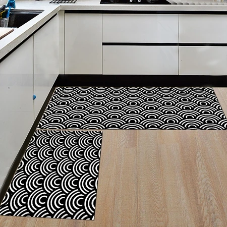 Nordic Geometric Creative Kitchen Mat Anti-Slip Bathroom Carpet Slip-Resistant Washable Entrance Door Hallway Floor Area Rug - Цвет: Mat9