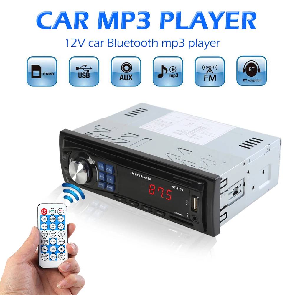 12 24V1DIN автомобильный стерео MP3 плеер USB AUX радио головное устройство приемник RCA