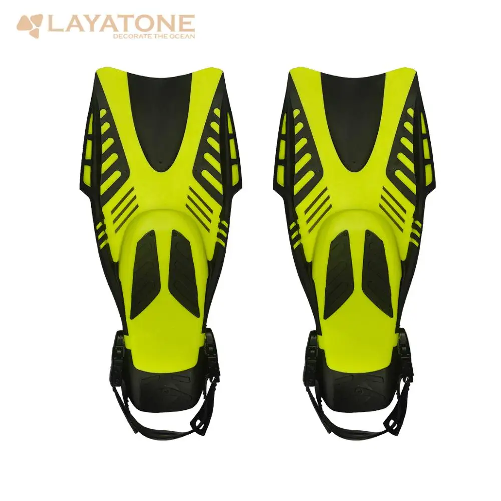LayaTone плавники для подводного плавания для взрослых, Короткие плавники для плавания, ласты для плавания, ласты для дайвинга с каблуком, F-27 для водных видов спорта