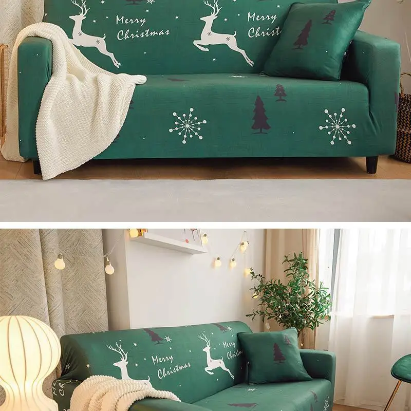 Christmas Sofa Set Cover Full Package Fabric Art Four Seasons Elastic Force Sofa Pad Sofa A Piece Of Cloth Single Full Cover
