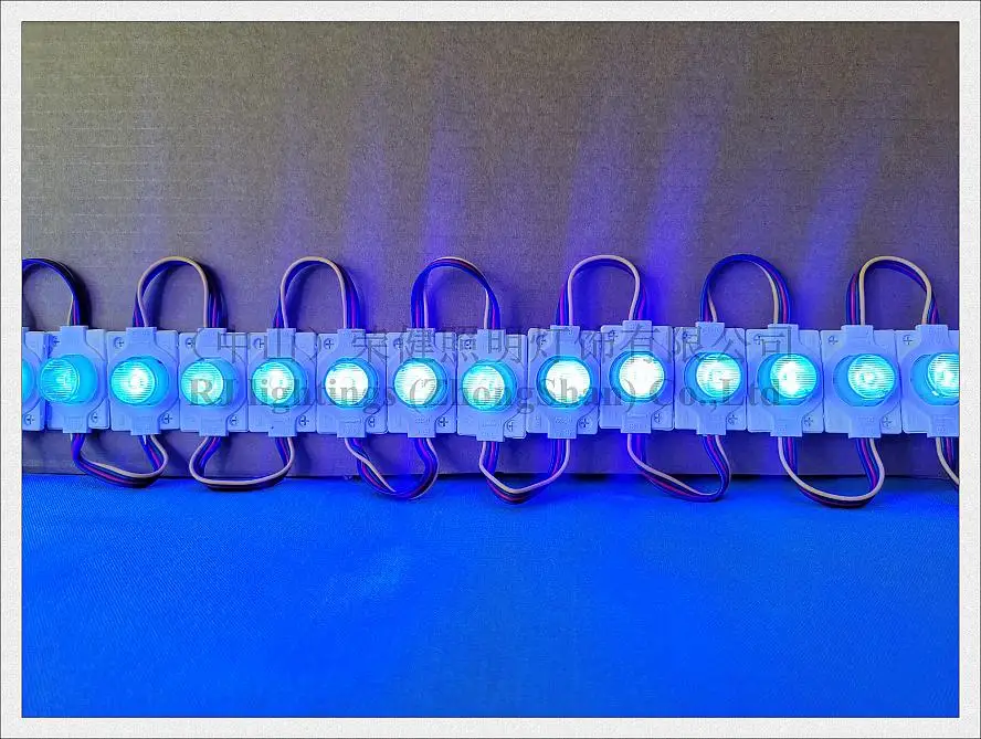 injection with lens RGB LED light module SMD 5050 waterproof IP65 DC12V 0.24W RGB IP65 48mm*32mm*13mm