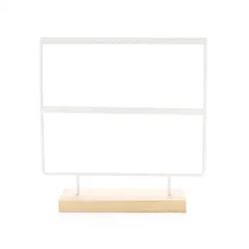 

Home and Living Organizer Jewelry Holder Earring Stand for 22 pairs of Earrings Metal Earring Rack