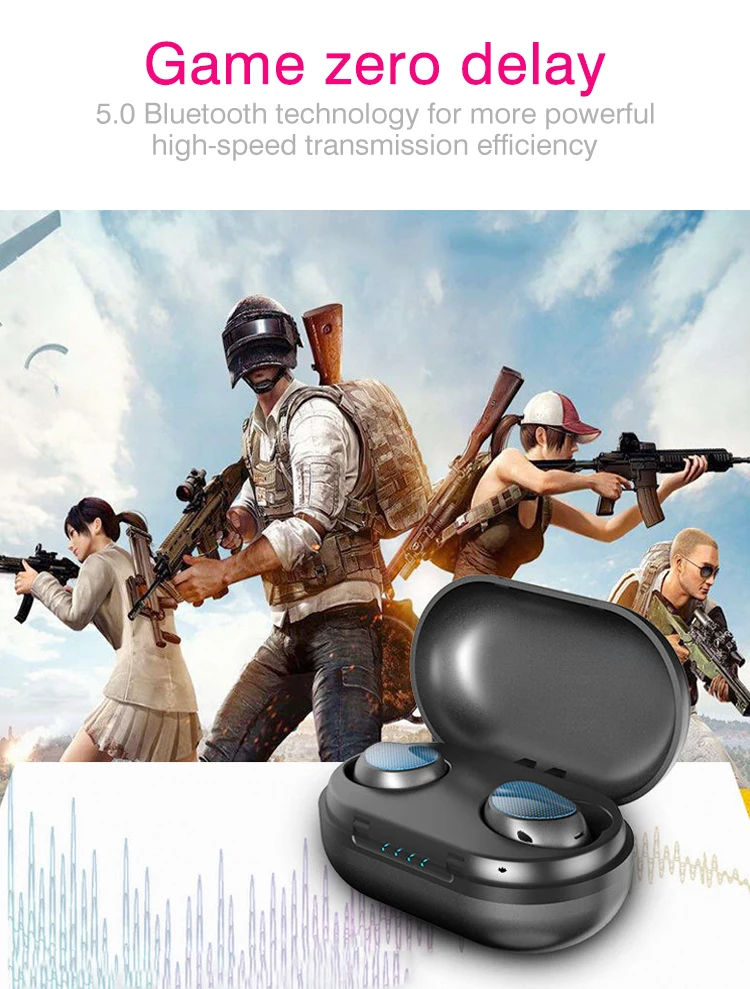 Двойные динамические драйверы Bluetooth V5.0 наушники-вкладыши бас стерео двусторонний звонок вкладыши беспроводные наушники