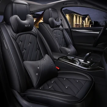 

Full Coverage Eco-leather auto seats covers PU Leather Car Seat Covers for renault duster fluence kadjar koleos laguna 2 3