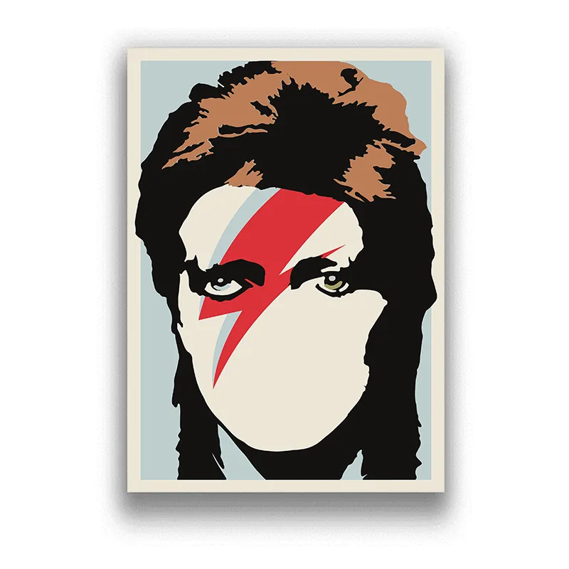 David Bowie рок музыка белая бумага с покрытием принты четкое изображение домашний