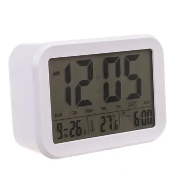 

Digital Alarm Clock,Talking Clock with 3 Alarms 7 Sounds Optional Weekday Alarm, Intelligent Noctilucent & Snooze Function, Batt
