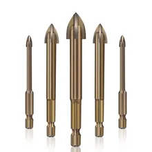 

5Pcs 5/6/8/10/12mm Efficient Universal Drilling Tool Multifunctional Cemented Carbide Hole Opening Drill Bits