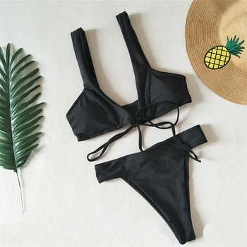 

Women Bikini Set Summer Push Up Bra Padded 2Pcs Summer Swimsuit Swimwear Brazilian Bikini Beach Wear Maillot De Bain Femme