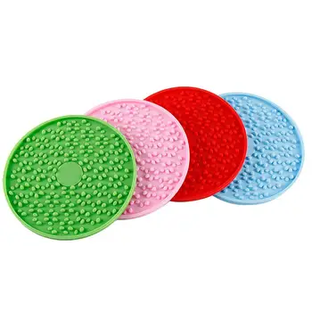 

Silicone Dog Lick Pad Peanut Butter Slow Feeder With Super Strong Suction Cup For Pet Bathing
