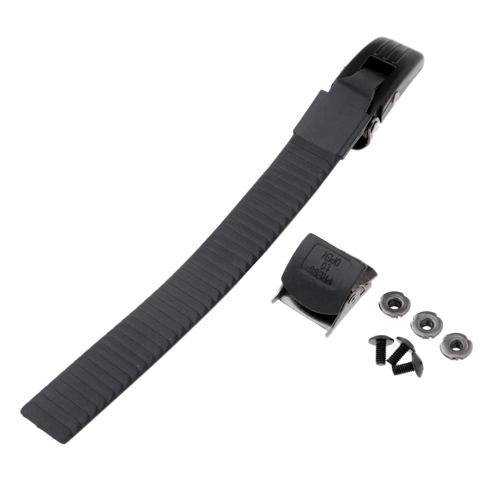 Premium Inline Roller Skating Shoes Energy Strap With Screws Nuts Replacements Skates Sports Equipment Accessory Parts Black