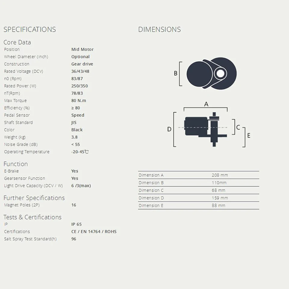 Bafang BBS01B 36V 250W 350W 850C 750C Дисплей середине кривошипно Drive, фара для электровелосипеда в электрический велосипед мотор комплект Наборы с Шестерни Сенсор разъем