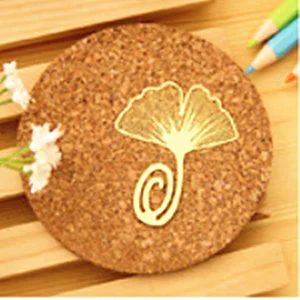 ginkgo 5/шт мини милые животные бабочка перо Закладка в виде стрекозы латунь Книга маркеры рекламный подарок канцелярские закладки книга - Цвет: ginkgo
