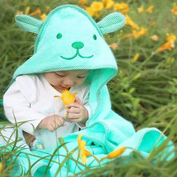 

Newl Baby Hooded Bath Towel with Big Ears Soft Thick Cotton Bath Suit for Girls and Boys Infants Good Choice Baby Shower