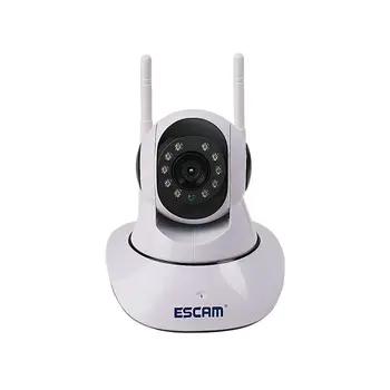 

Escam G02 Dual Antenna 720P Pan/Tilt Wifi Ip Ir Camera Support Onvif Max Up To 128Gb Video Monitor Ip Camera Ue Plug