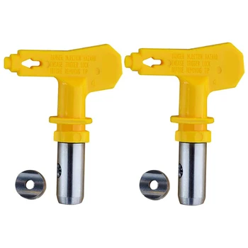 

2 Pack Reversible Spray Tip Nozzle for Airless Paint Spray and Airless Sprayer Spraying Machine (317)
