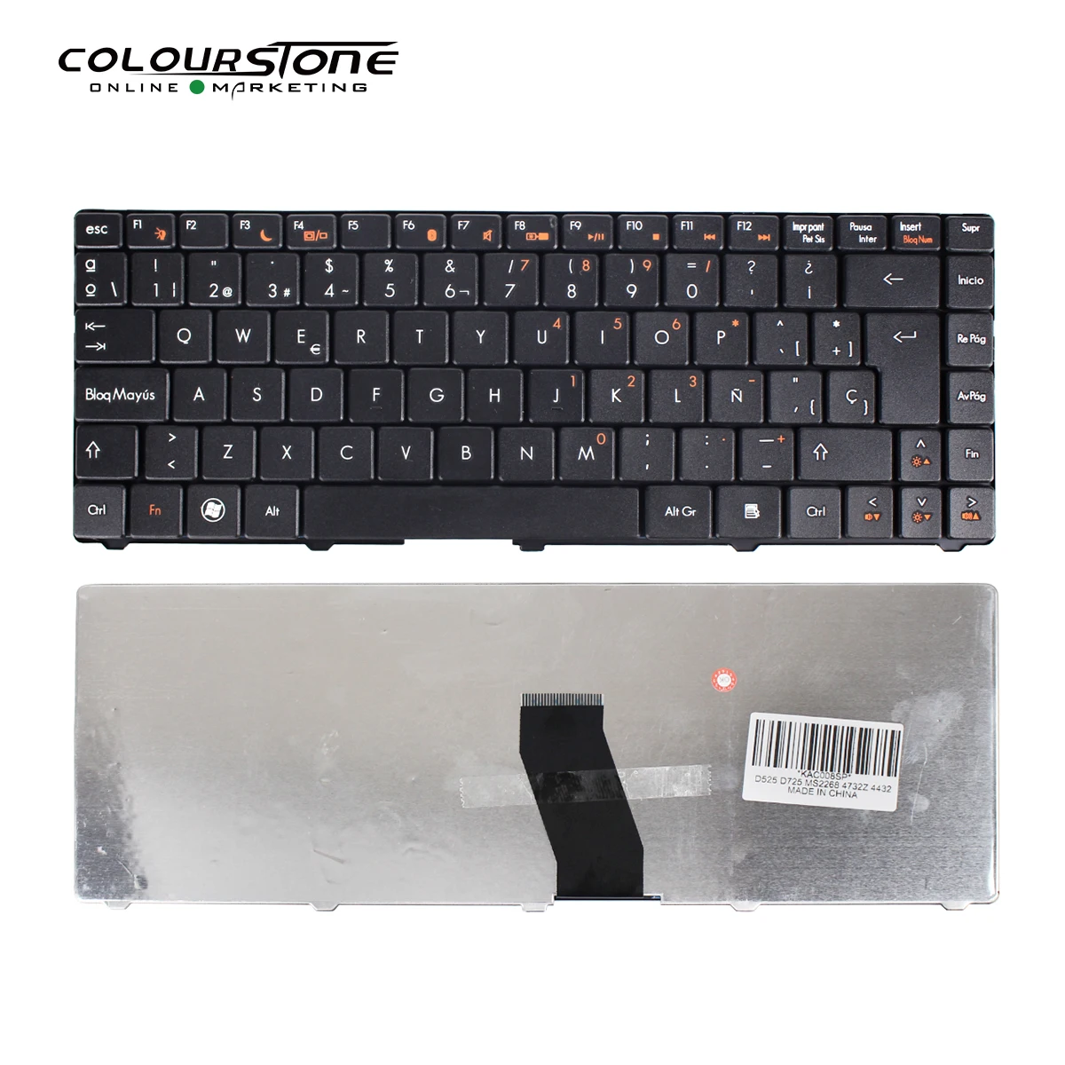 

SP Black New Spanish Replace Laptop Keyboard For Gateway Emachines D525 D725 MS2268 4732Z 3935 D726 Z06 Z07A NV40 EMD525 EMD725