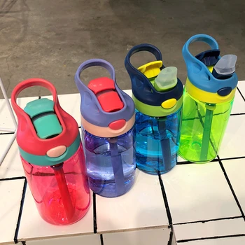 

New baby water bottles 480ML and 4 colors, Cup for newborns, to learn to feed children, baby bottle with straw, BPA free for