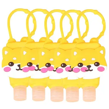 

5pcs 30ml Hand Sanitizer Dispensing Portable Bracelet Cartoon Wristband for Kids School Bag Ornaments Handwashing Fluid Bottle