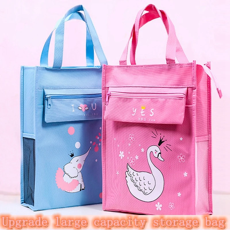 

W&G Kawaii Large Capacity Storage Bag Unicorn Style Makeup Organizer Children Cute Student School Bag Handbag Carrying Book Bag