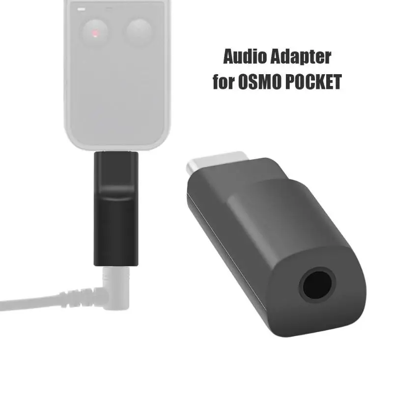 3,5 мм аудио адаптер Разъем для DJI OSMO Карманный ручной карданный камера Микрофон интерфейс адаптер подходит для автоспуска