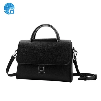 

Fipilock Female Anti-Theft Handbag Purses Fingerprint Women Messenger Bag PU Leather Smart Keyless Crossbody Bag
