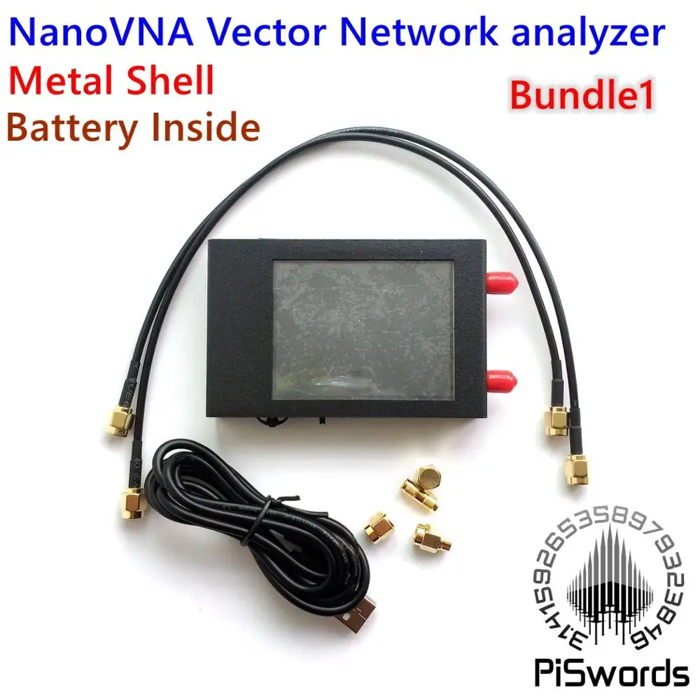 Векторный анализатор сети NanoVNA 50 кГц 900 МГц в металлическом корпусе HF VHF UHF антенна