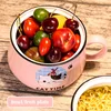 Ceramic Ramen Bowl Japanese Fast Food Bowl With Lid Spoon Large Capacity Cute Cat Instant Noodle Bowl Fruit Tableware Kitchen 5