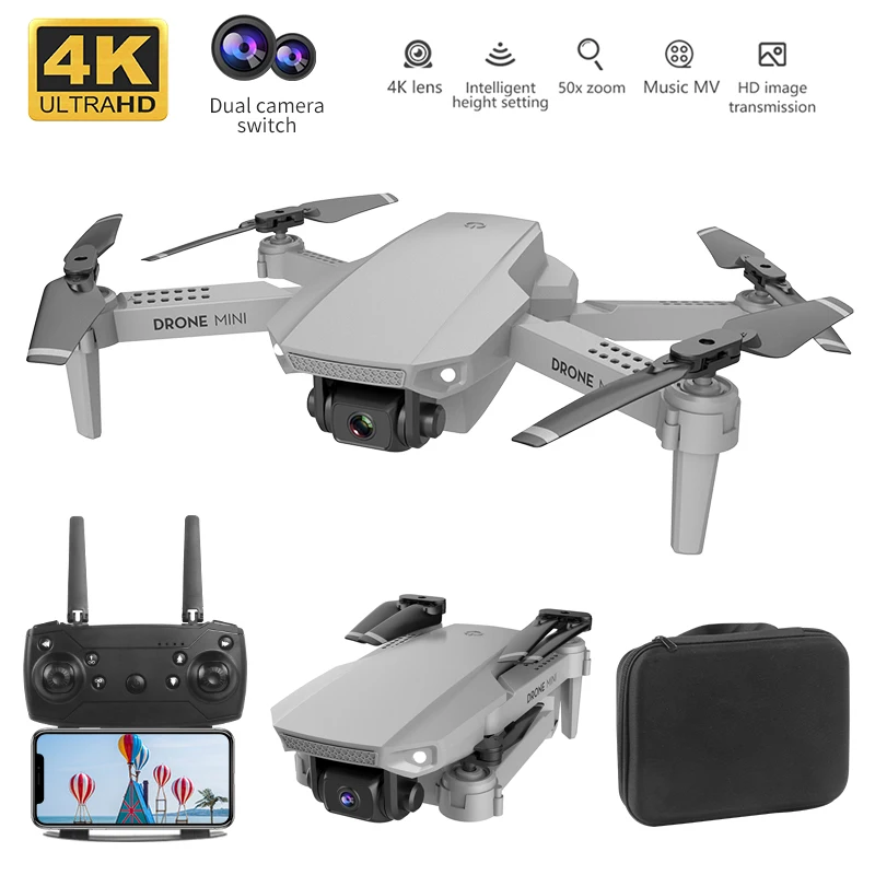 Dron profesional de fotografía aérea, cuadricóptero con cámara Dual, 4K, 1080P, GPS, retención de altura, juguete de regalo, Avión de Control remoto