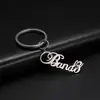 Sipuris Personalized Custom Name Letter Keyring Unique Stainless Steel Key Chain For Women Man Customization Keychain ► Photo 2/6