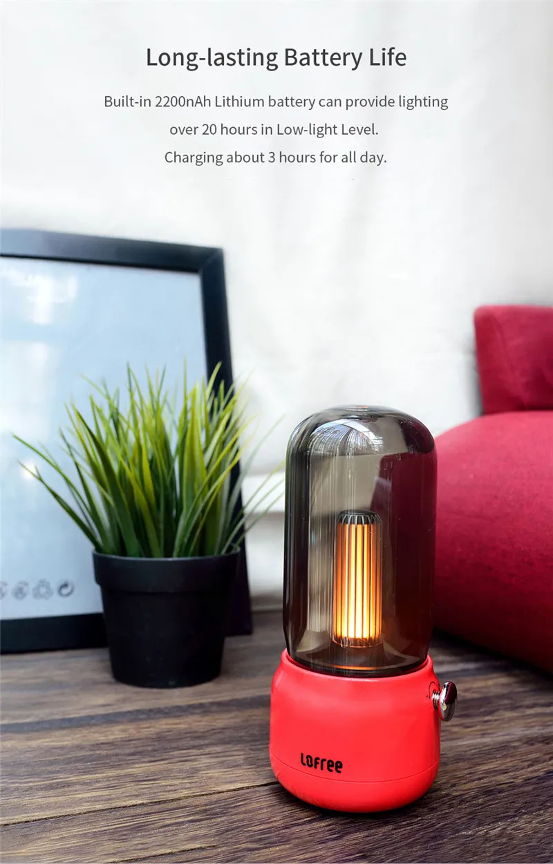 Xiaomi Mijia Lofree CANDLY Ретро светильник с регулируемой яркостью для селфи зарядка через usb проводной два светильник режимов теплый как никогда теплые окружающие чувствовать себя