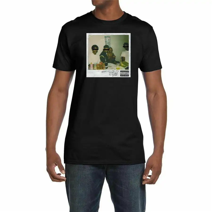 Kendrick Lamar Good Men Maad City Cover 1 Tops Tee T Shirt Hip Hop Dr Dre Compton Damn Round Neck T Shirt