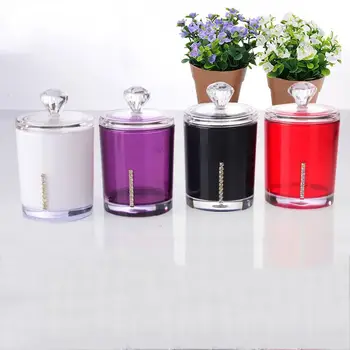 

Clear Acrylic Cotton Swab Storage Box Organizer Makeup Cosmetics Tool Home