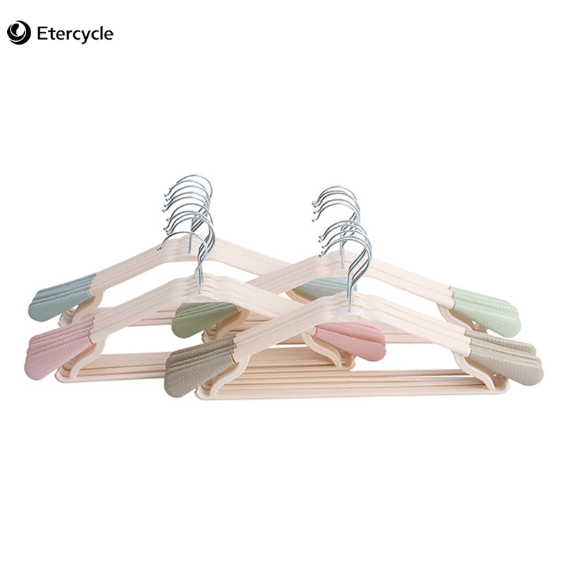 Colorful Plastic Sturdy Hangers For Clothes Pegs Wire Antiskid Drying Rack Adult And Children Hanger Outdoor | Дом и сад