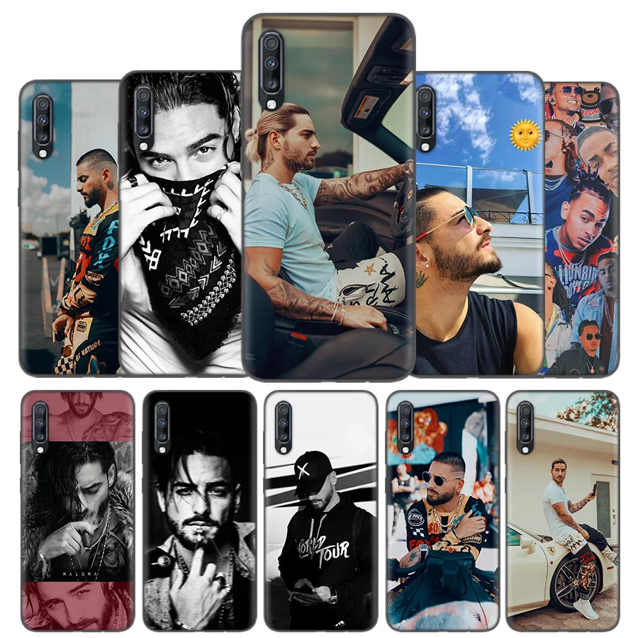 

Silicone Case Cover For Samsung Galaxy A50 A80 A70 A60 A40 A30 A20 A20e A10 A9 A8 A7 A6 Plus 2018 Note 10 9 8 Maluma Ozuna Shell