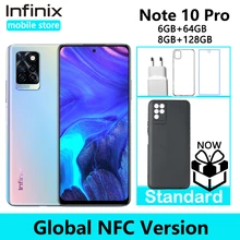 Infinix – Smartphone Note 10 Pro, Version globale, NFC, prise en Charge de la batterie 5000, Charge rapide 33W, écran 6.95 pouces, caméra 64mp, Helio G95