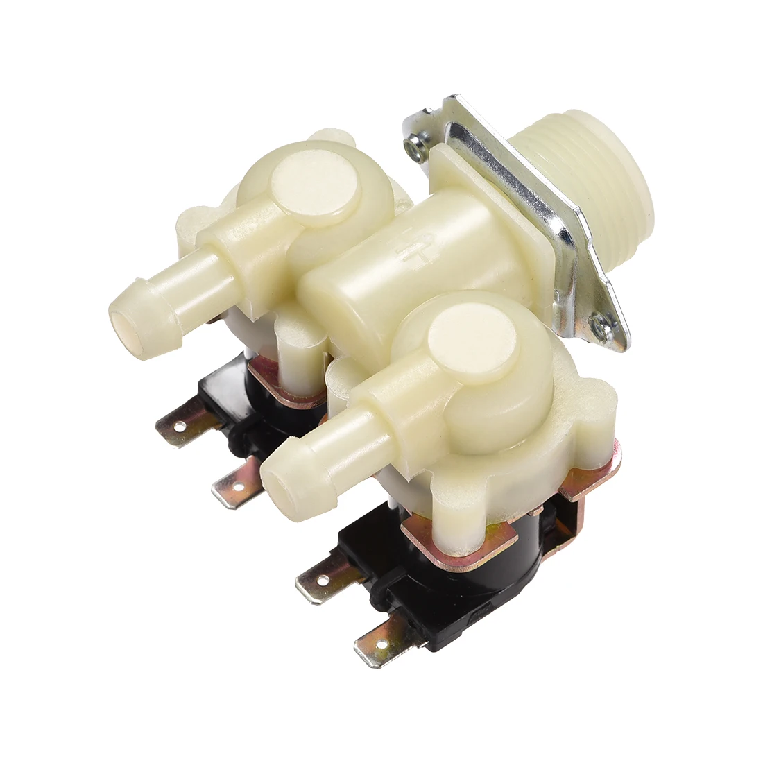 Uxcell AC24V G3/4x12 мм Барб пластиковый Электрический электромагнитный клапан нормально закрытый N/C давление воды на входе переключатель потока