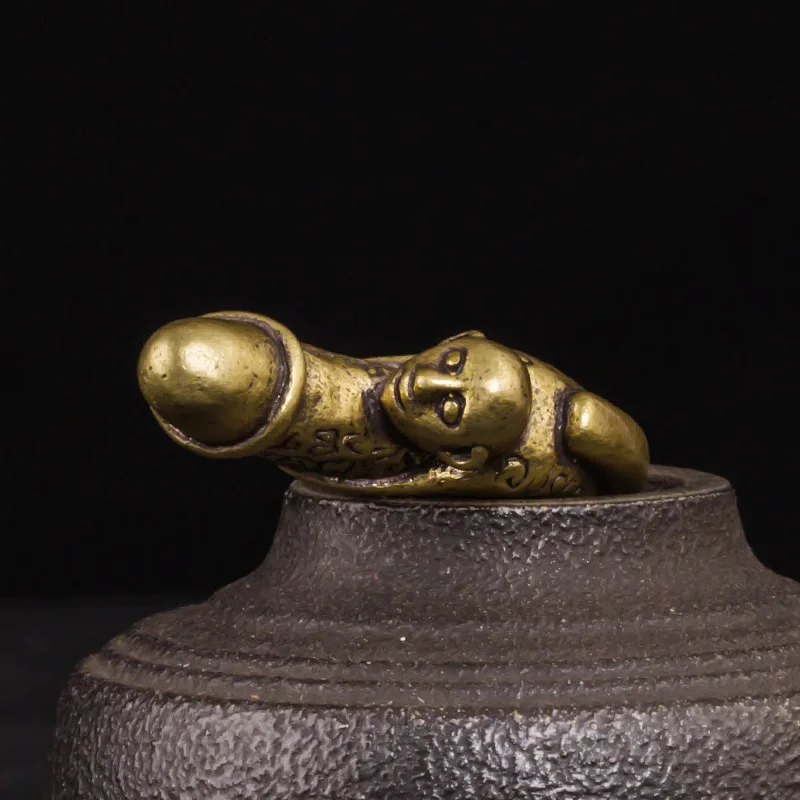 brass monkey penis keychain pendant (1)