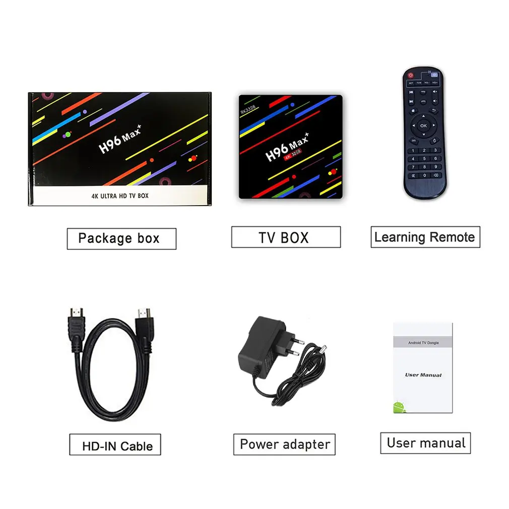 

H96 Max+ 4K Intelligent Ultra HD TV Box Android 9.0 Multiple Interfaces Support all TV 2.4G/5G WIFI For Home Theater Games