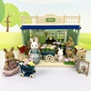 1/12 Simulation Forest Rabbit Family Dollhouse Critters IceCream Bakery Fruit Flower Handbag Shop Accessories Toy for girls Gift 4