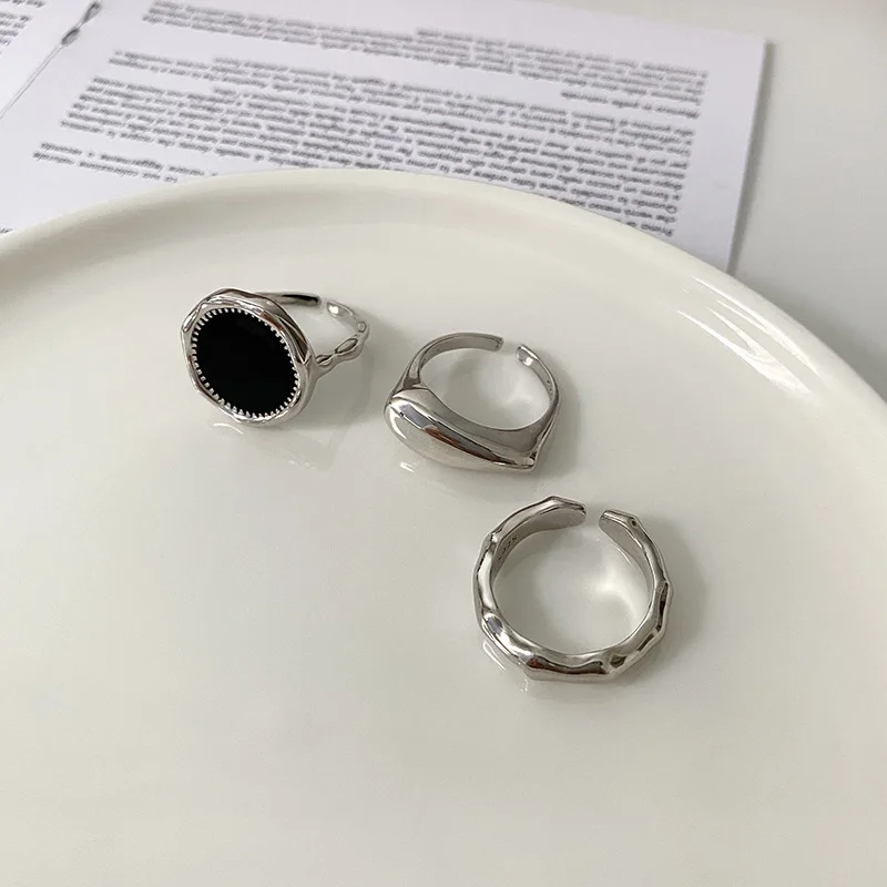 Silver Color Finger Rings New Fashion Creative Irregular Geometric Handmade Birthday Party Jewelry Gift For Women silver ring silver rings