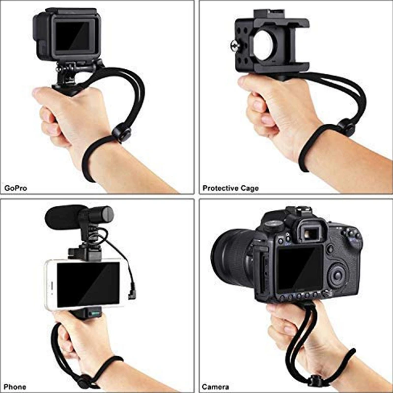 F-Mount мобильный смартфон держатель для камеры ручка установка монопод с креплением штатива и холодным башмаком для съемки видео на большинстве