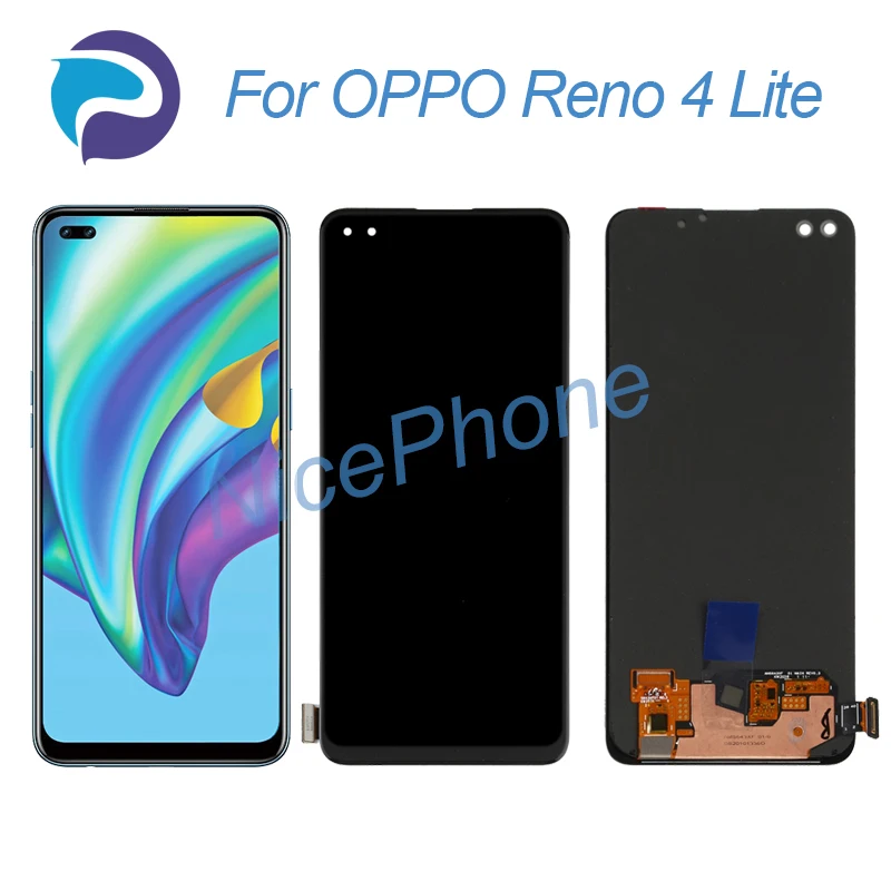 

For OPPO Reno 4 Lite LCD Screen + Touch Digitizer Display 2400*1080 CPH2125 Reno 4 Lite LCD Screen Display 1