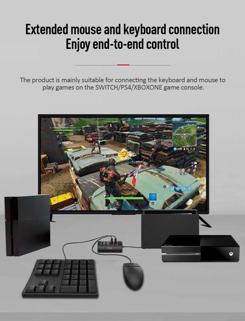 IPEGA PG-9133 мышь конвертер клавиатуры USB проводной для nintendo Switch PS4 X1 FPS игра поддержка турбо автоматическая настройка